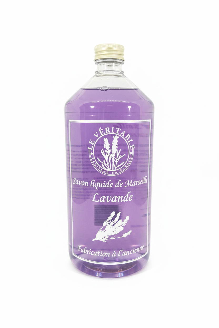 SAVON DE MARSEILLE LIQUIDE - LAVANDE 1 LITRE
