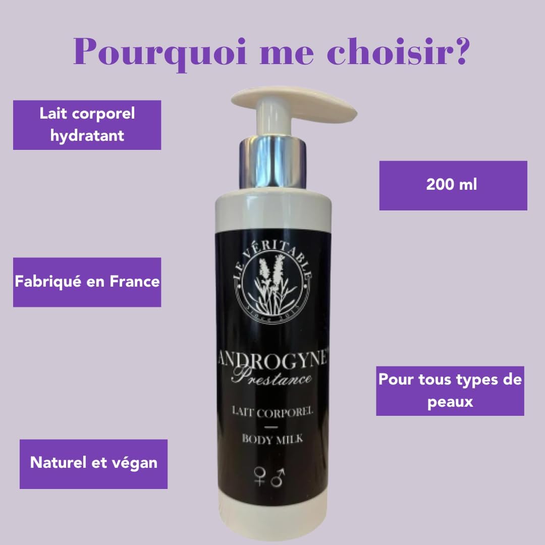 LAIT CORPOREL "ANDROGYNE PRESTANCE"