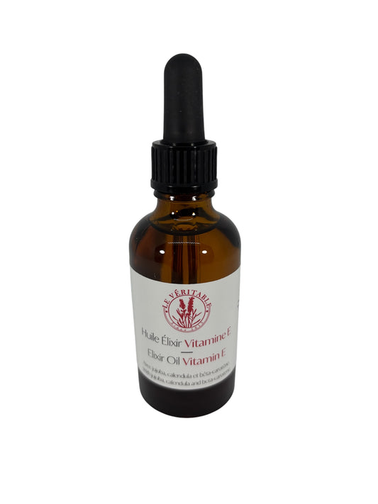 HUILE ÉLIXIR - Vitamine E - 50 ml (cheveux, visage et corps)