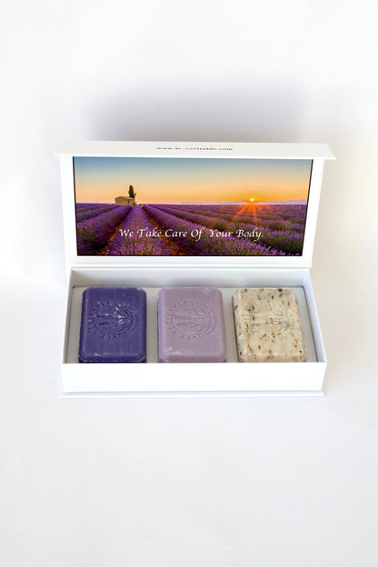 COFFRET 3 SAVONS - CHANT DE LAVANDE - 375g